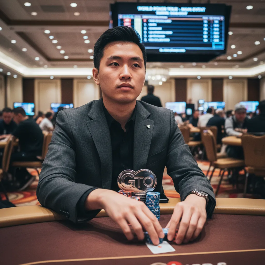 Người chơi poker đang suy nghĩ chiến thuật