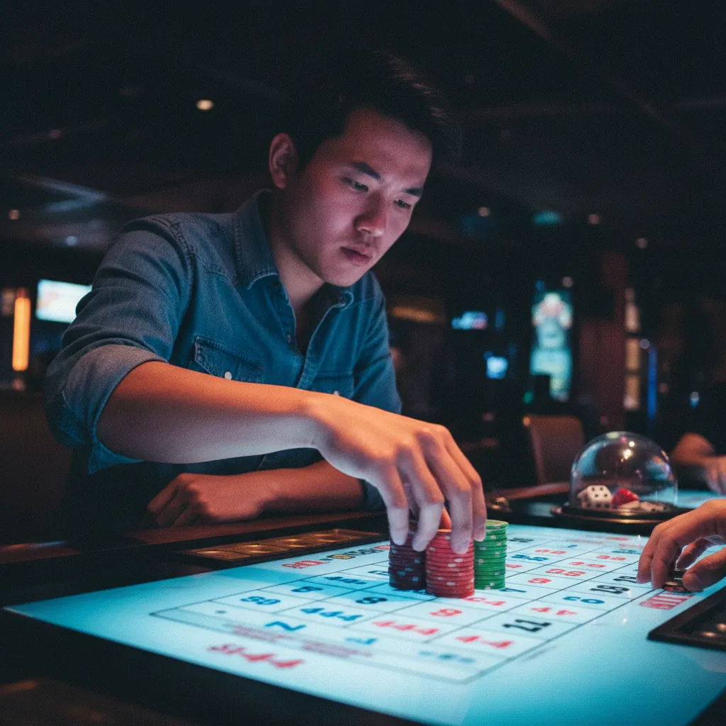 Kết quả 3 viên xí ngầu trong một ván cược Sic Bo.