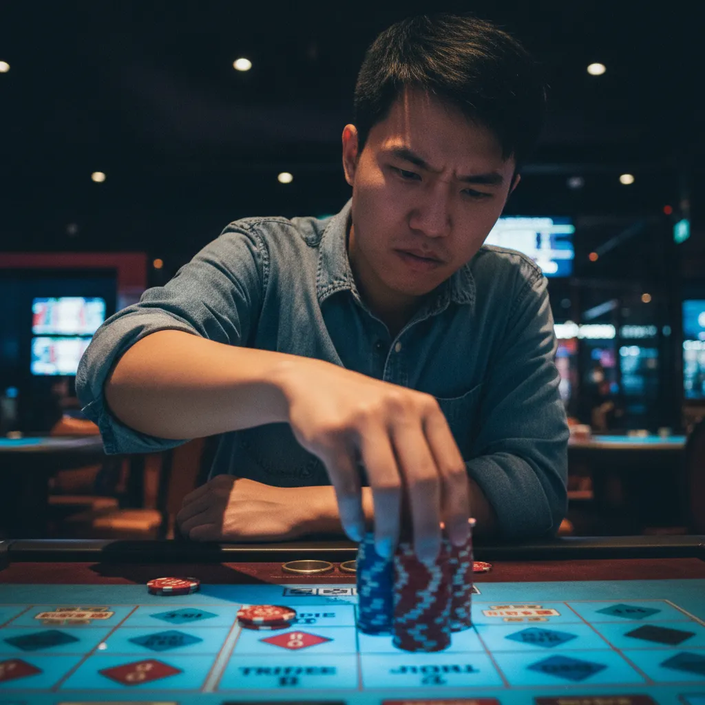 Người chơi căng thẳng vì thua cược